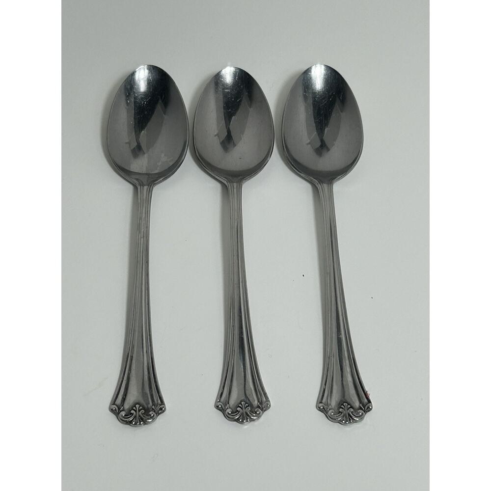 L'AMOUR By Reed & Barton Stainless Soup Spoons Set Of 3